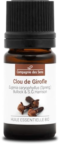 CHIODI DI GAROFANO BIO - 5mL - Olio Essenziale di Qualità Premium - 100% Puro, Naturale, Garantito ChromaCert® - Chemiotipizzato & Integrale