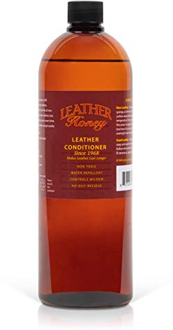 Leather Honey Leather Conditioner, Non-Toxic & Made in the USA Since 1968. Protect & Restore Leather Couches & Furniture, Car Interiors, Boots, Jackets, Shoes, Bags & Accessories. Safe for Any Colors