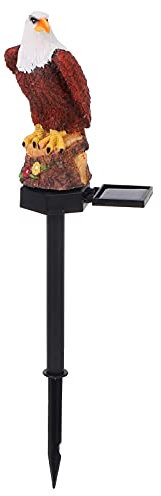 SOLUSTRE Solar Gartenlampe Eule Aus Harz Mit Automatischer Nachtbeleuchtung Wasserdichte Außenleuchte Für Rasen Und Garten Dekoration