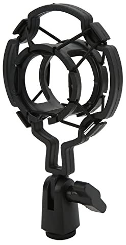 Topiky Microphone Shock Mount, 40‑48mm Diameter Dynamic Mic Anti Vibration Holder Stand Adapter Clip for Live Streaming Recording