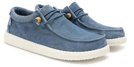 WALK IN PITAS | WP150 Washed | Mocasines de Hombre | Náuticos Casual | Zapatillas de Tela | Zapatos sin Cordones | Deportivas Casuales | Calzado de Walkinpitas