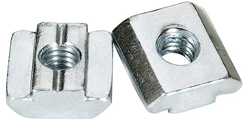 25 Stück Nutensteine M6 Nut 8 für Alu-Profil 30x30mm,Kohlenstoffstahl vernickelt