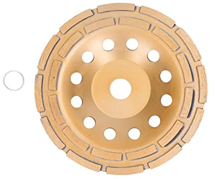 CruSio Betonschleifscheibe, Zweireihige Schleifscheibe Zum Polieren, Reinigen, Beton, Zement, Granit, Marmor, 230 Mm/180Mm/230Mm