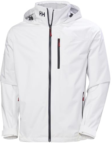 Helly Hansen Hombres Chaqueta con capucha de tripulación 2.0, Blanco, M