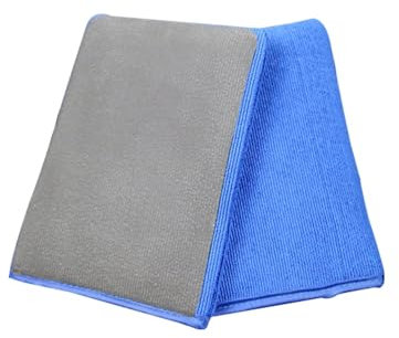 MiOYOOW 2 Stück Auto Knethandschuh,Wiederverwendbare Clay Bar Alternative Handschuh Kratzfreie Auto Tonriegel Waschhandschuhe für Vogelkot Autolack Rostoberflächen