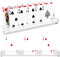 SelfTek Kartenhalter Kinder, 2 Stück UNO Card Holder Spielkartenhalter aus Acrylic, Kartenständer Sch warzer Pe ter Kartenspiel Zubehör für Senioren Erwachsene und Kinder ab 3 Jahren