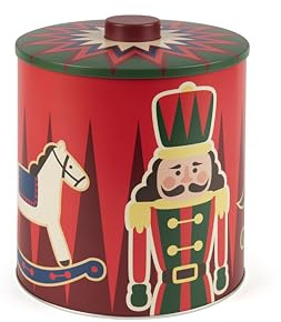 Excelsa Vintage Christmas Keksdose, Metall, Durchmesser 16,7 cm, Weihnachtsdose