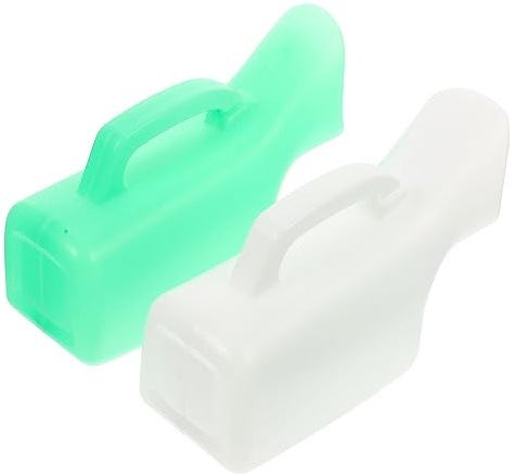 UTHCLO 2 Stück-pack Urinflaschen für Frauen 1000ml aus Kunststoff Wiederverwendbar Auslaufsicher mit Deckel Tragbares Urinal für Reisen Camping Krankenhausbett