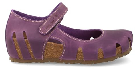 Inter Bios - Sandalia en Piel, cuña 4 cm 5376 para: Mujer Color: Lila Talla: 39
