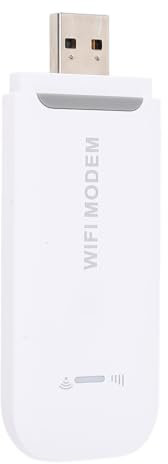 Hotspot Router Smart 4G LTE Advanced USB WiFi Dongle Router per Viaggi, Modem con Scheda SIM WiFi Portatile (WHITE)