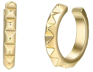 AMDXD Ohrstecker Damen Vintage Gold Au375 9K, Geometrisch Ohrklemme, Gelbgold 375 Ohrringe Jugendstil Echt Gold Schmuck