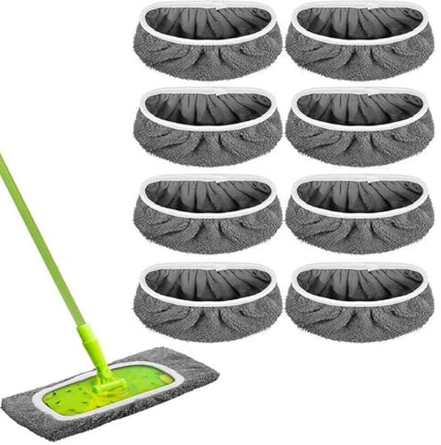 8 Stück Feuchte Bodentücher kompatibel für Swiffer, 25,4 x 11,5 cm Reinigungstücher für Bodenwischer, Sweeper Moppads, Perfekt für alle Hartböden wie Laminat, Fliesen, Parkett