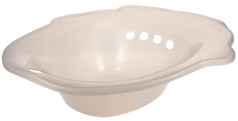 HOLIDYOYO Sitzbadewanne für Frauen und Schwangere Ergonomisch Geformtes Sitzbad aus Robustem Material mit Abfluss Geeignet für Standardtoiletten Sitzbad zur Postpartalen Pflege