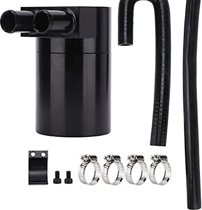 Recupero vapori olio motore Oil Catch Can doppio baffo in alluminio per N54 335i 135i E90 E92 E82 2006-2010 - motore pulito, durata e performance costanti