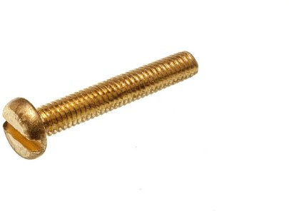 Lot von 100 Solid Brass Machine Screws Pan mit Schlitz M4 x 25mm 4Mm