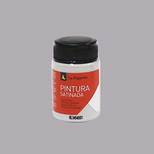 La Pajarita 169922 Pintura para Decoración y DIY, Satinada, 1, Gris, 35 ml