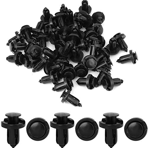 Sourcingmap Clips De Sujeción para Parachoques Y Guardabarros Negro 50Pcs | 10Mm Agujero, Para Guardabarros, Puerta, Faldón Lateral, Moto, Autobús, Camión, No Oem