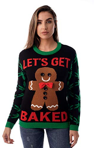 #followme Womens Ugly Christmas Sweater - Sweaters for Women 6773-224-L