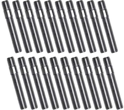 SCC Fahrzeugtechnik 20x Doppelgewindebolzen M12x1,5 Länge 80mm verzinkt Umrüstung von Radschrauben auf Stehbolzen für einfacheren Radwechsel und für Lug Nuts (Lugnuts)