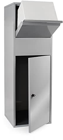 Buzón para paquetería doméstico De pie Plateado Paquetes S y L Correspondencia Cartas Correo Paquete