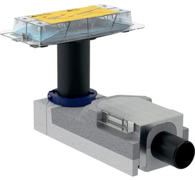 Geberit Rohbauset f.CleanLine Duschrinne f.Fußbodenaufbauten (90-200 mm)