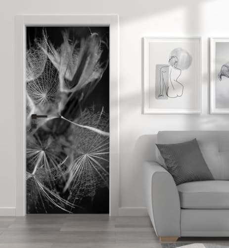 MyMaxxi Türtapete selbstklebend - Einteilige Türfolie 90x200 cm - Motiv: Pusteblume Türklebefolie zum verschönern & bekleben der Tür - Türaufkleber aus Klebefolie