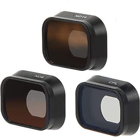 Goshyda ND Filters Set, 3PCS CPL ND8 ND16, Aluminum Alloy Frame Optical Glass, Multi Coated Drone Camera Lens Filter Accessories, for DJI Mini 3 Pro
