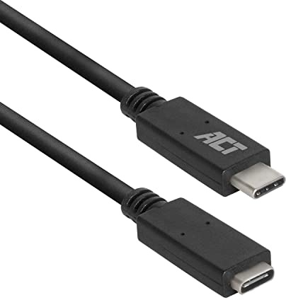 ACT USB C Kabel Verlängerung 2m, USB 3.0, PD 60W, 5Gbps Daten - AC7412 | zum Anschluss eines DVI Monitors