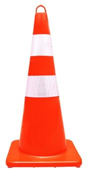 Traffic Cone 720MM PVC Bollard | Unbreakable Full Soft PVC Reflective Traffic Cone | UV Protected High Visibility Orange Traffic Safety Cone | Portable Wind Resistant Traffic Cone (Size : 5pcs)