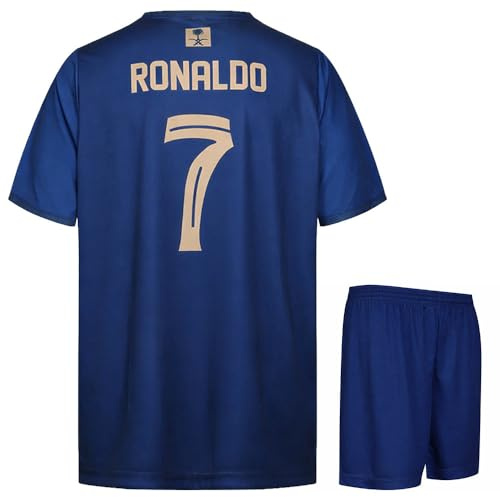 Camiseta de Fútbol visitante NASSR - Niño y Adulto - Equipación de fútbol - Chico - Ropa de Futbol - Talla S
