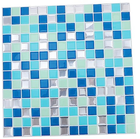 STOBAZA 1 Blatt Mosaik-Aufkleber Aufkleber für Glasfliesen Dekoration für zu Hause Kamindekor Wohnkultur wandaufkleber dekoration Mosaik Wandtattoo Boden Wandtattoos Spiegel Aufkleber 3d