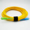 Amazinnov - Câble Fibre Optique 0,5m pour Freebox Pop, Ultra, Révolution - Jarretière Simplex Monomode SC-APC vers SC-UPC