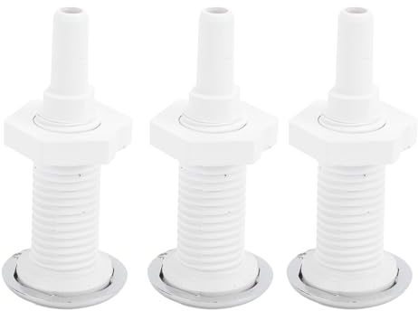 3pcs Bañera Boquilla de Aire PVC 30 Mm de SPA Recta SPA Burbujas de Burbujas Reemplazo para Bañeras de Hidromasaje Piscinas