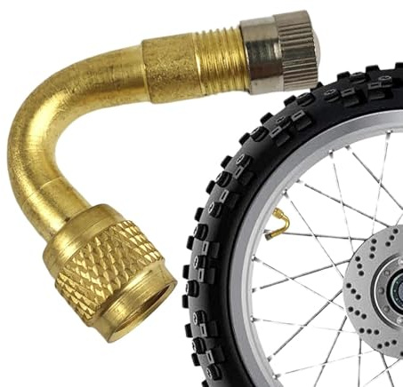Tige d'adaptateur de gonflage – Extension de valve coudée pour pneu de moto, connecteur de pompe de gonflage coudé | Adaptateur d'air de tuyau de gonflage de pneu de camion, outil de montage de