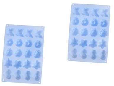 TOPBATHY 2 Piezas Molde de Silicona para Repostería Forma Módulo Diy para Decoración de Tartas Frío para Postres y Pasteles