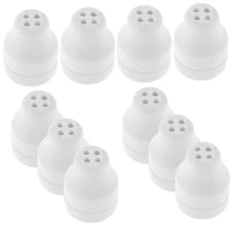 KOMBIUDA 10 Pièces Embouts Cordons Stores Blancs Plastique à Accessoires pour Cordons de Tirage Stores Vénitiens Finitions pour Rideaux à Cordes pour Réparation et Installation