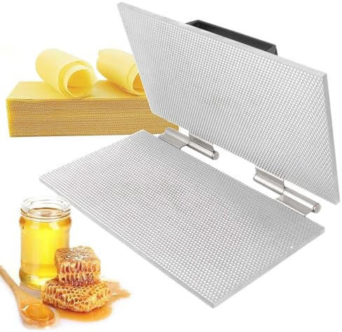 QFGain BienenwachspräGemaschine FüR MittelwandgießMaschine, Imkereibedarf, Nistkasten-MittelwandgießForm, 4,9 Mm/5,35 Mm Sechseckige Zellen, Leicht Entformbar 5.35mm