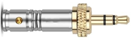 TQUXNGA Conector estéreo con cerradura chapado en oro de 3,5 mm, conexión auditiva profesional para sistemas de cine en casa