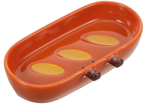 Alipis Ciotola per intingere il pane - Grazioso piattino in ceramica a forma di pane - Piccola ciotola da portata - Piatto da antipasto a forma di per la decorazione della tavola delle feste in cucina