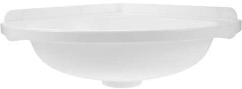 Operitacx Wall Mounted Corner Sink Lightweight Plastic Floating Bathroom Basin Triangular Hand Washbasin with Faucet Hole for Small Bathrooms and Balconies Easy Installation