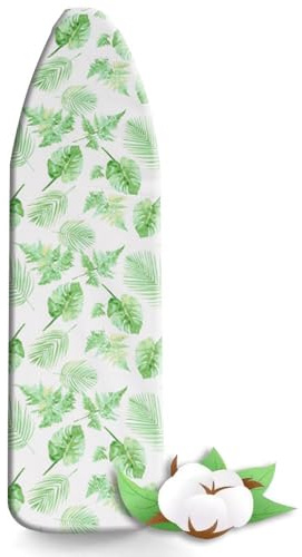 OPOLDBDMAC Ersättningsöverdrag För Strykbräda 15x54 Strykjärnsöverdrag Med Tjock Vaddering Ersättningsöverdrag För Strykbräda Kraftigt Strykbrädsöverdrag(Small turtleback leaf)