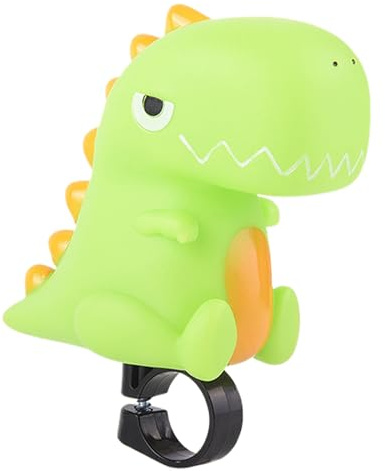 Rwigeboo Fahrradklingel für Kinder, niedlicher Cartoon-Dinosaurier, Fahrradhupe, Squeeze-Fahrradhupe, klarer Klang, Fahrradklingel für Kleinkinder, Kinder, Jungen und Mädchen