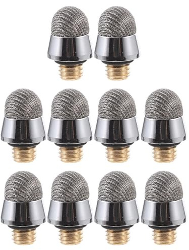 SHINEOFI 10 Pcs Replacement Capacitive Pen Tips Conductive Mesh Stylus Tips for Touch Screens Universal Stylus Pen Attachments for Drawing and Writing M5 Outer Thread