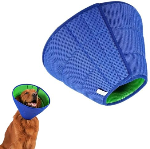 Soft Dog Cone Collar for Dogs After Surgery,Pet Cone Recovery,Buster Collars for Dogs and Cats,Adjustable Soft Recovery PetCollar,Protective Head Collar for puppy to Prevent Licking(Size S 23-27cm)