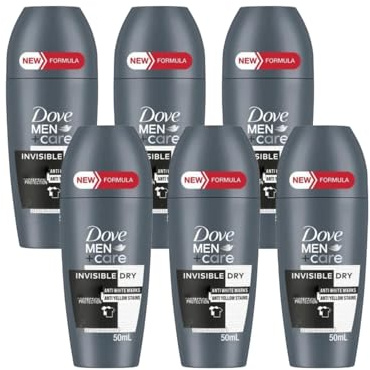 Dove Men Deodorant Roll-On Invisible Dry - 1.69 fl oz - Pack of 6