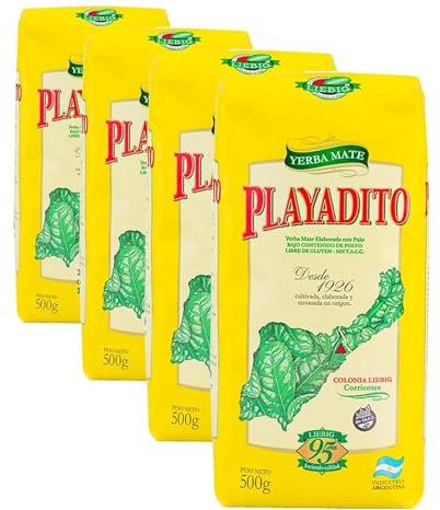 Yerba Mate Playadito 500g (Paquete de 4)