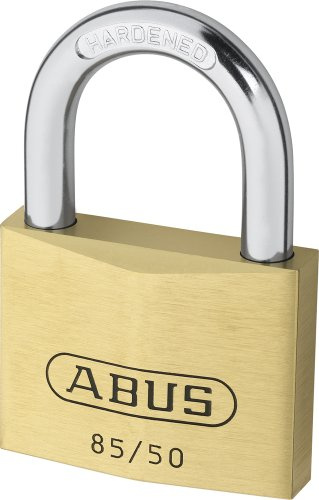 ABUS Vorhängeschloss Messing 85/50 gl.-2679 - gleichschließend - für Kellertüren, Schuppen u. v. m. - wetterfest - gehärteter Stahlbügel - ABUS-Sicherheitslevel 7 | Schließung 2679, massiver Messinkörper mit gehärtetem Stahlbügel, Nano Protect – für Keller, Schuppen & mehr