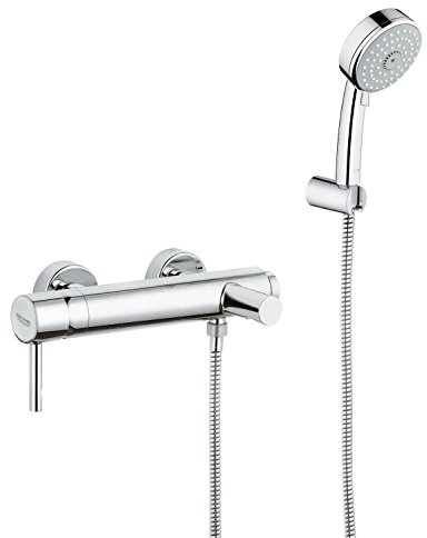 GROHE Essence Wannenarmatur mit Brausegarnitur (3 Strahlarten) 33628000