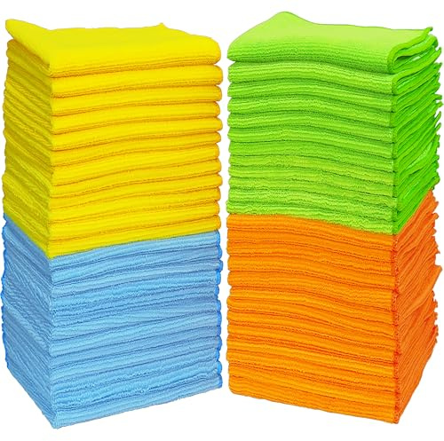 Simple Houseware 50 Pack - Microfiber Cleaning Cloth (12 x 16)