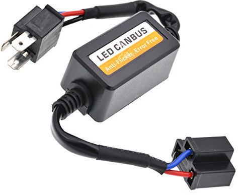 KATUR Auto LED Scheinwerfer Canbus Fehlerfrei LED Decoder H4/9003(HB1) Plug & Play Computer Warnunterdrücker & Anti Flicker (2 Stück)